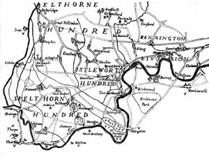 R.W. Seale's map of Middlesex, 1756